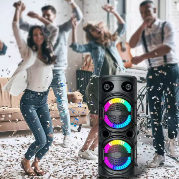 3000W Portable Bluetooth Speaker Party Dj Rechargeable Led Light Loud Speaker
